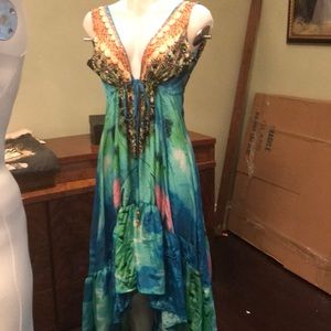 Embellished resort dress